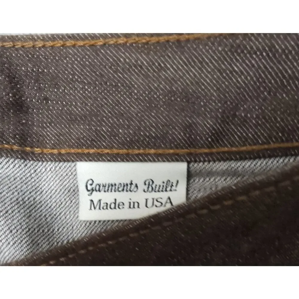 Railcar Fine Goods Jeans Garments Built Raw Denim Made USA Size 31